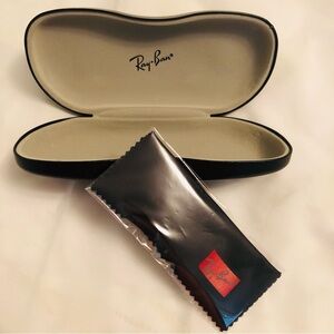 Ray-Ban Black Glasses Case with Cloth
